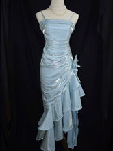 Vintage High Low Spaghetti Straps Prom Dresses Inspiration Long Party Retro Evening Dress 20th Birthday Outfits AB2340