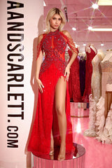 Portia and Scarlett PS23704C Long Fitted Prom Dress