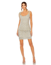 Formal Spaghetti Strap Beaded Top Beaded Bodice Mac Duggal R5697