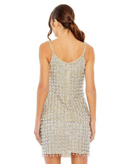 Formal Spaghetti Strap Beaded Top Beaded Bodice Mac Duggal R5697