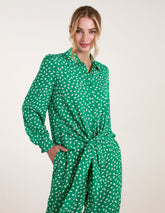 Abstract Polka Dot Oversized Shirt