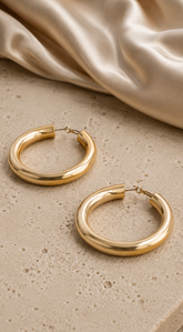 Nova Luxe Hoop Earrings – Gold