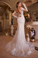 Andrea & Leo CDA1022 Bohemian Long Mermaid Bridal Dress