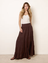 Jersey Band Tiered Skirt