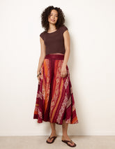 Sequin Jacquard Wide Leg Trousers