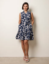 Sleeveless Shirt Dress