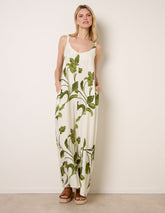 Floral Print Wide Leg Jumpsuit