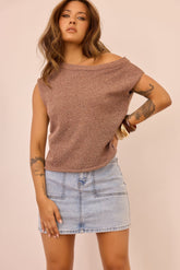 Dance In The Sun Knit Top - Chocolate