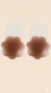 Lift Up Mocha Brown Silicone Reusable Nipple Covers Pasties