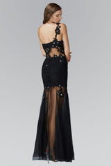 Prom Long One Shoulder Strap Formal Dress