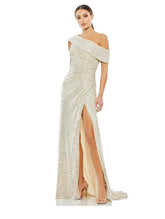 Long One-Shoulder Formal Dress by Mac Duggal 26550