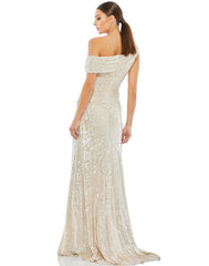 Long One-Shoulder Formal Dress by Mac Duggal 26550