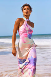 On The Dance Floor Maxi Dress - Purple Multi