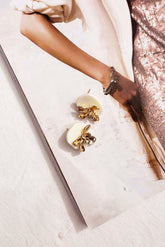 Petal Muse Earrings - White