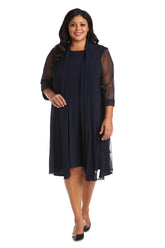 Plus Size Short Dress Jacket R&M Richards 3221W