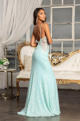 Sequin Mermaid Long Prom Dress