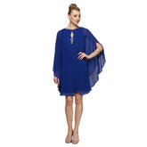 SL Fashions 112806 Short Sleeveless Chiffon Dress