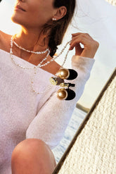 Solenne Earrings - Champagne