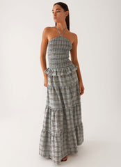 Picture This Maxi Dress - Check