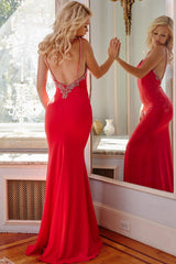 Jovani 09009 Long Formal Fitted Prom Dress