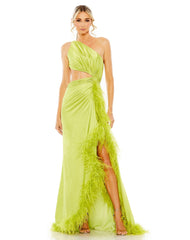 Prom Long One Shoulder Formal Gown One Shoulder Detail Mac Duggal 11689