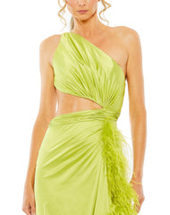 Prom Long One Shoulder Formal Gown One Shoulder Detail Mac Duggal 11689