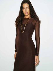 Rene Mesh Knit Dress