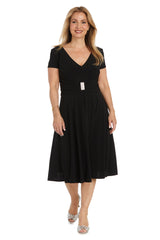 Short Cocktail Dress Knee Length R&M Richards 1429