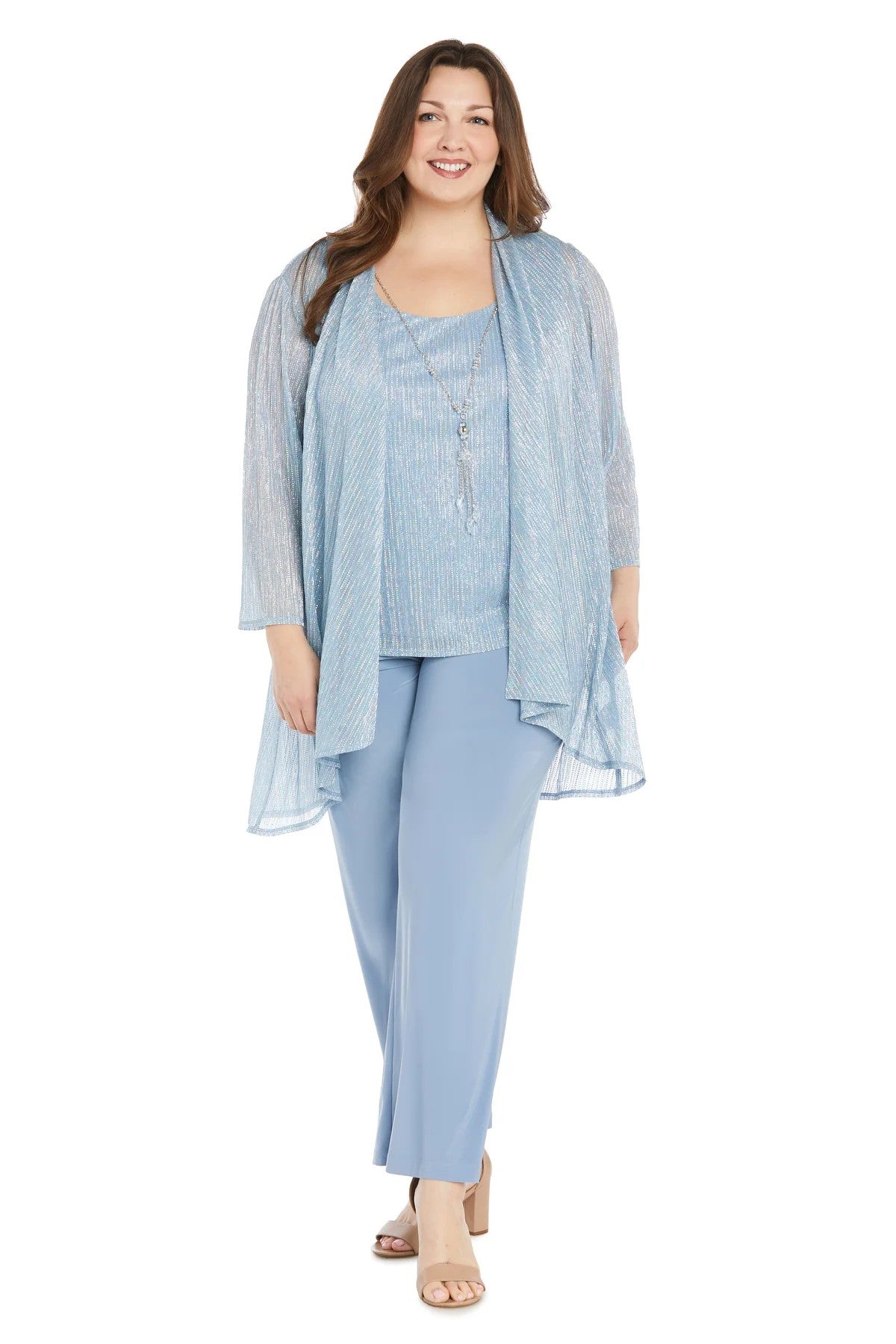 Plus Size Formal Pant Suit Long R&M Richards 1642W
