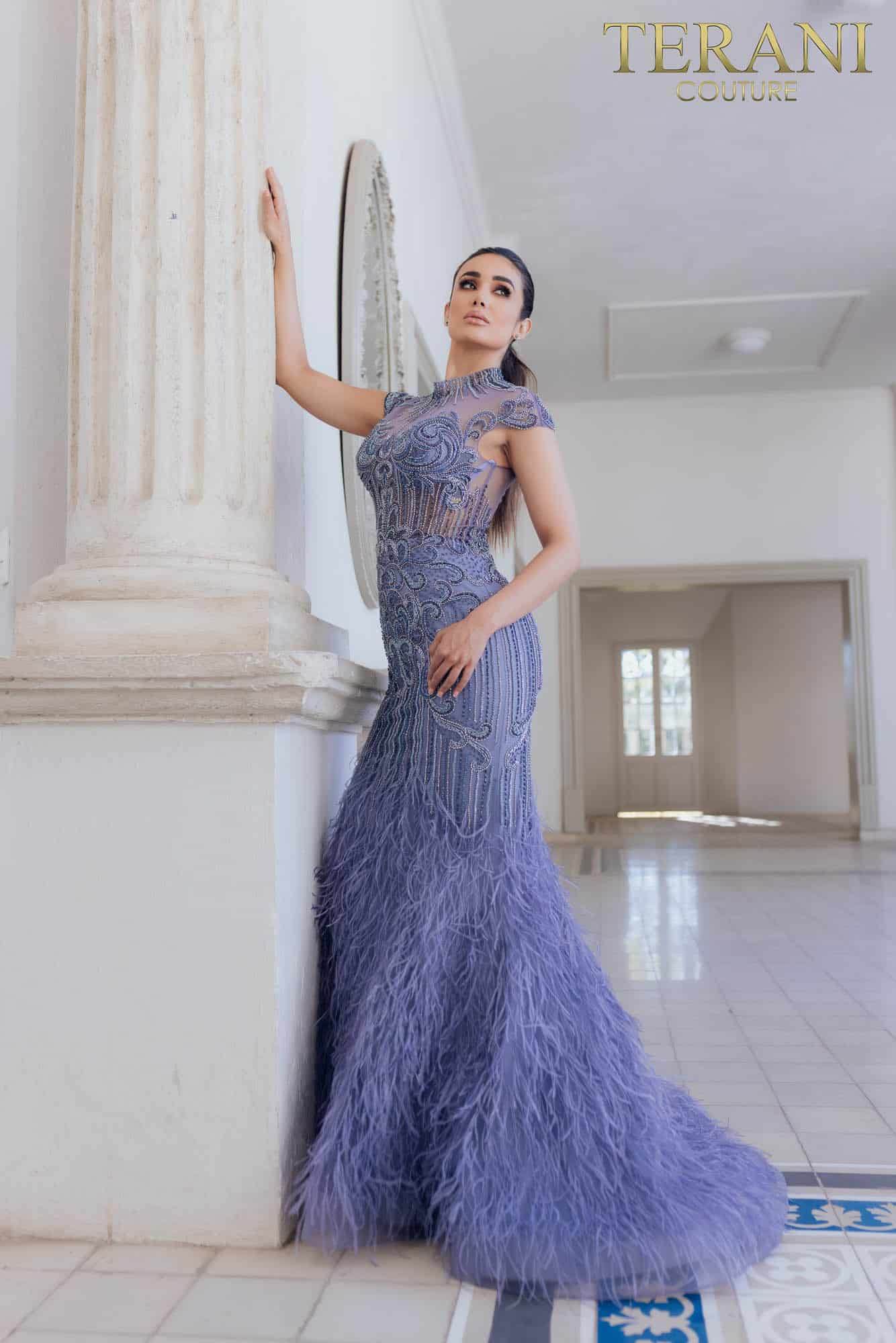 Terani Couture 1721GL4446 Formal Long Prom Dress