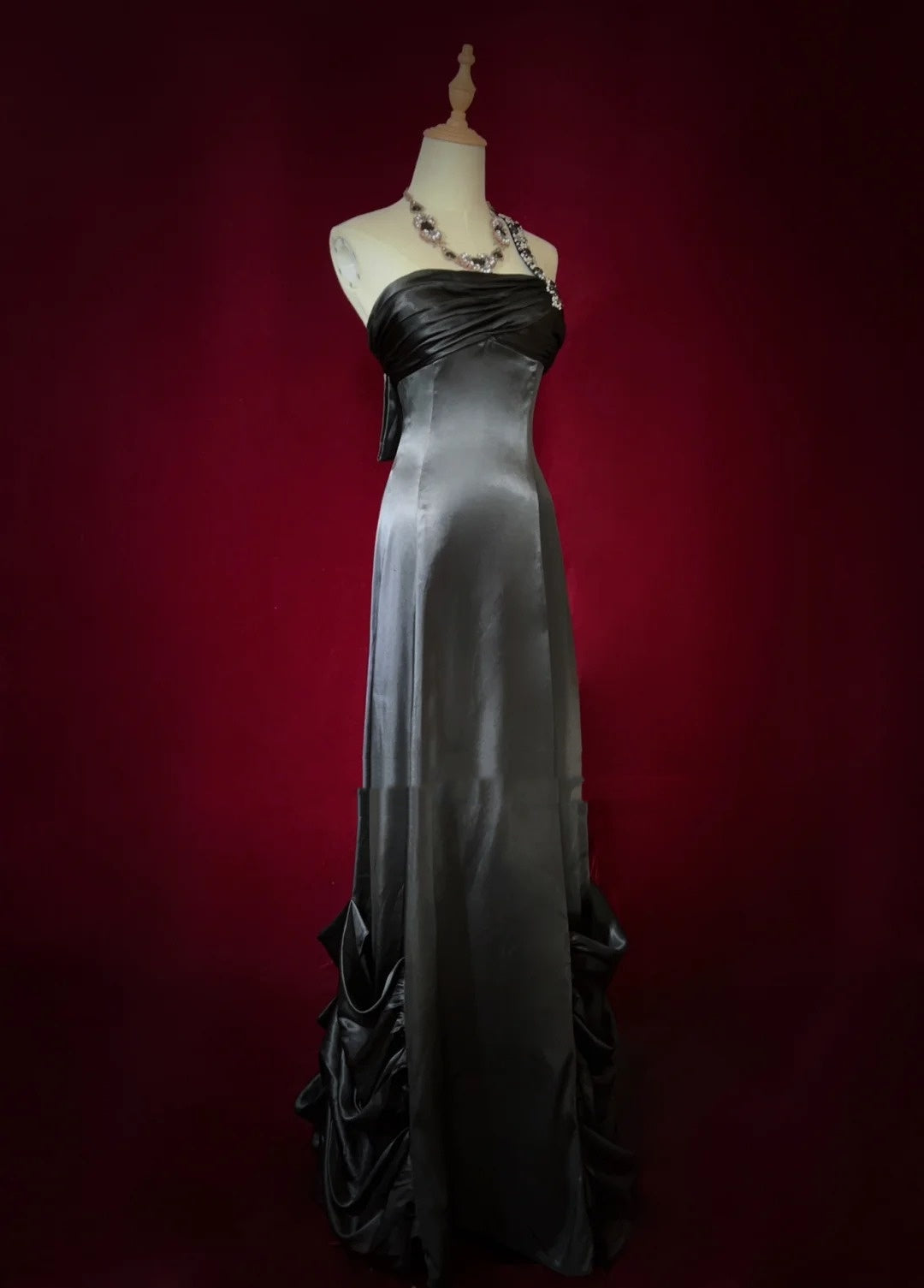Modest Prom Dresses Inspo A Line One Shoulder Black Tie Dress With Beading For Women Formal Gown N3280