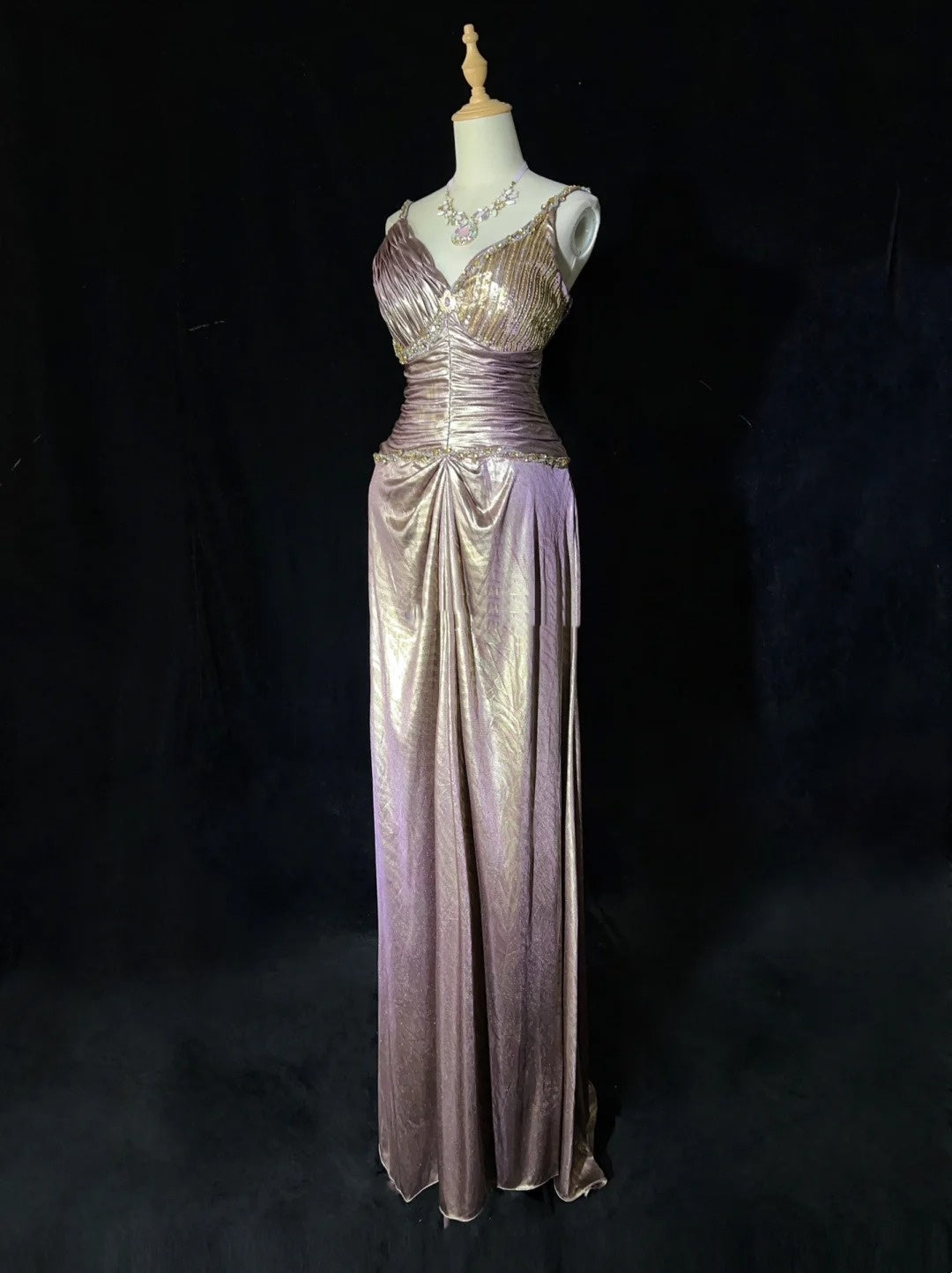 Vintage Prom Dresses Inspo A line Spaghetti Strap Lilac With Ruffled For Women Formal Dress N3243
