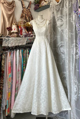 Elegant Fairy A line Square Neck Lace White Evening Gowns Formal Birthday Party Prom Dresses N1712