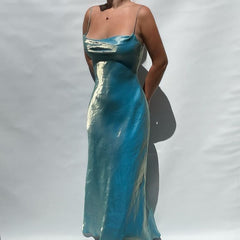 Classy Mermaid Spaghetti Strap Sleeveless Long Formal Dress Gown Prom Dresses N2541