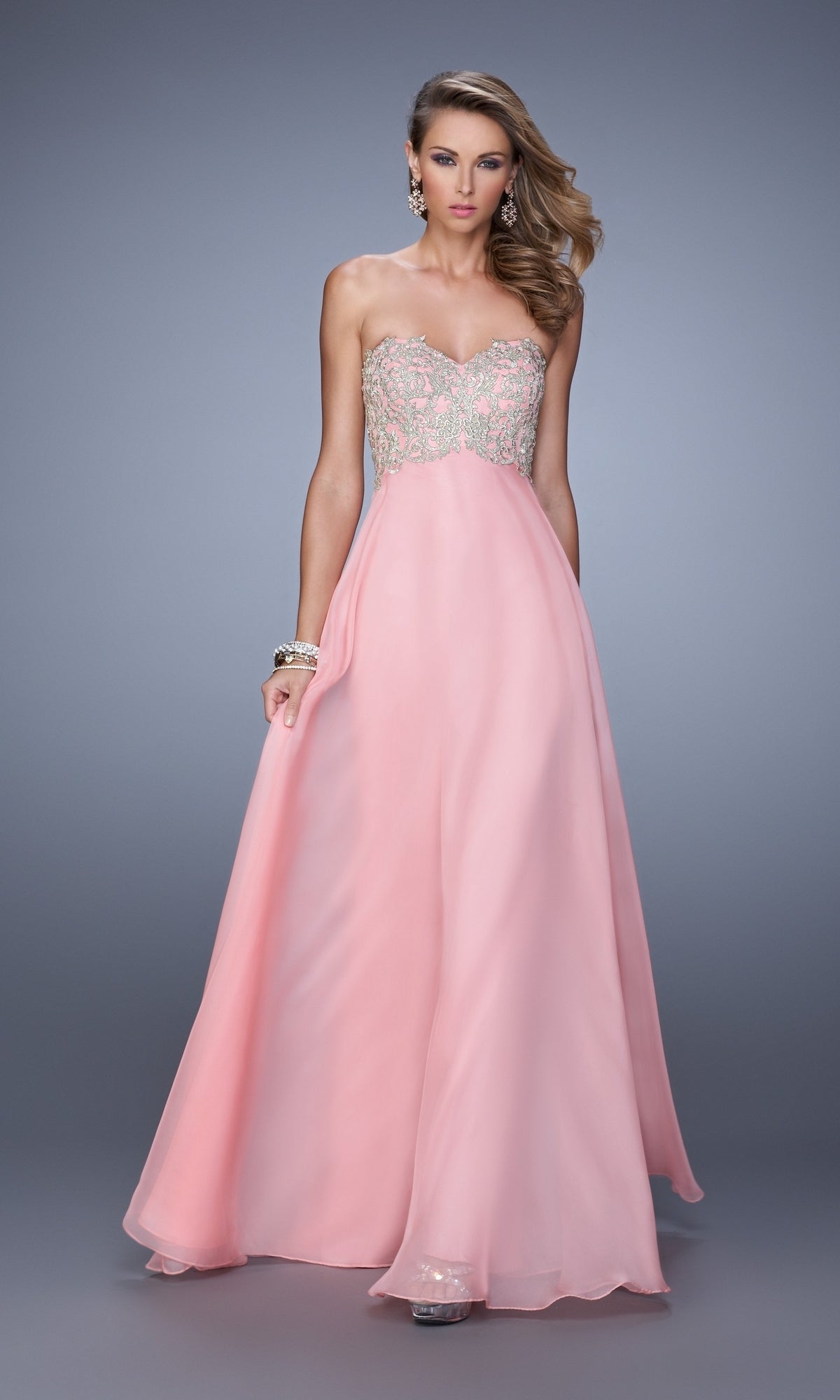 Long Formal La Femme Dress 21289