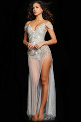 Jovani 23961 Long Formal Beaded Prom Dress