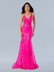 Stella Couture 24115 Sequin Formal Long Prom Dress