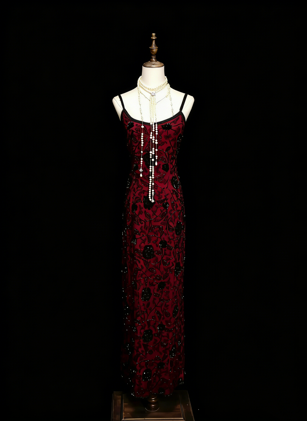 Sparkly Mermaid Spaghetti Strap Red Sleeveless Summer Formal For Women Girls Teens Prom Dresses N2239