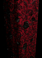 Sparkly Mermaid Spaghetti Strap Red Sleeveless Summer Formal For Women Girls Teens Prom Dresses N2239