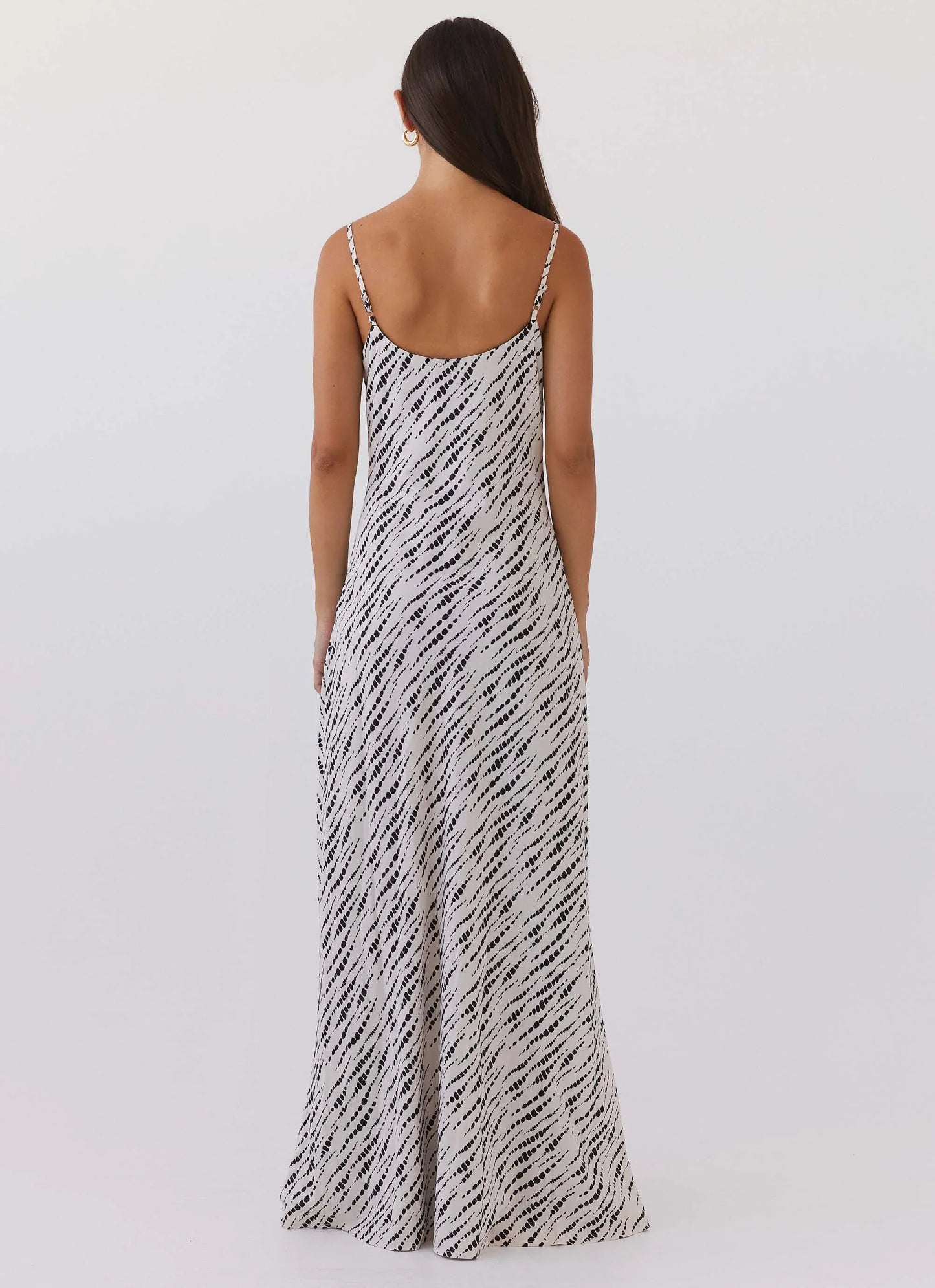 Carol Maxi Slip Dress - Pebble