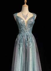 Vintage Prom Dresses Inspo A Line Sweetheart Blue Tulle 90s With Lace Beading For Women Formal Gowns N3312