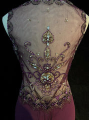 Vintage Prom Dresses Inspo Mermaid Spaghetti Strap Purple Long 1990s With Beaded Formal Gowns N3388