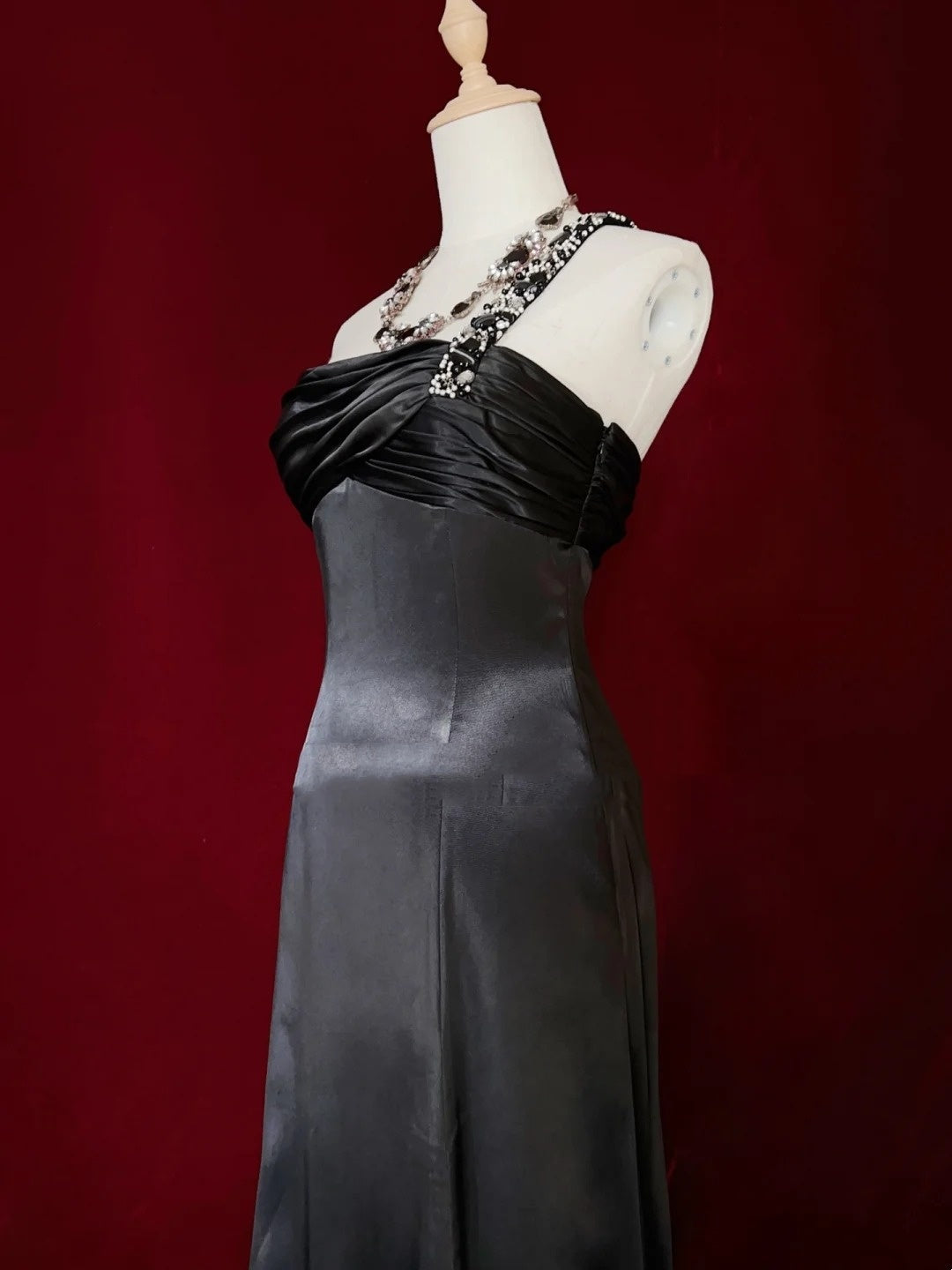 Modest Prom Dresses Inspo A Line One Shoulder Black Tie Dress With Beading For Women Formal Gown N3280