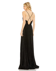 Formal Glitter Long Pleated Prom Dress Glitter Long Pleated Prom Mac Duggal 30725