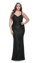La Femme 31982 Plus-Size Formal Prom Dress