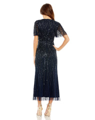 Long Beaded Formal Midi Length Dress Beaded Formal Midi Length Mac Duggal 35116