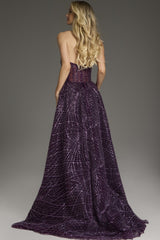 Jovani 39029 A Line Formal Long Sequin Evening Prom Dress