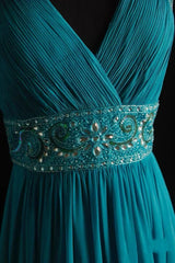 Vintage A line Halter Blue Chiffon Sleeveless Summer Formal For Women Girls Teens Prom Dresses N2245