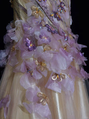 Dreamy 90s Prom Dresses Mermaid One Shoulder Lilac With 3D Flowers Formal Evening Outfits N3802