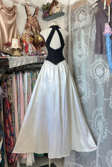 Classy Prom Dresses Ball Gown Halter Black Lace Tops Long Formal Evening Outfits N3730